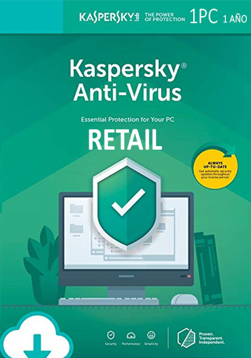 Kaspersky Antivirus 1PC 1 año Key RETAIL Global - Ecommerce.com.gt