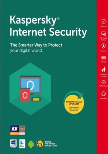 Kaspersky Internet Security 3 PC 1 Año Key Global