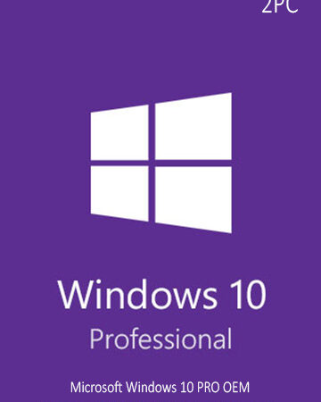 Microsoft Windows 10 Pro OEM CD-KEY GLOBAL 2 PC