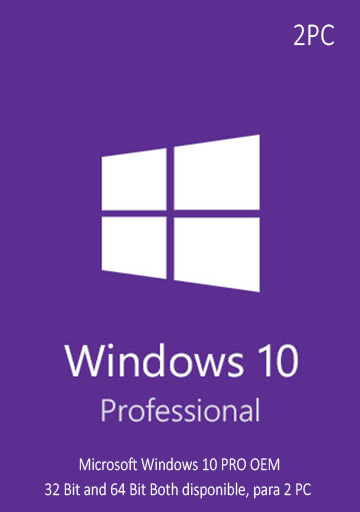 Microsoft Windows 10 Pro OEM CD-KEY GLOBAL 2 PC